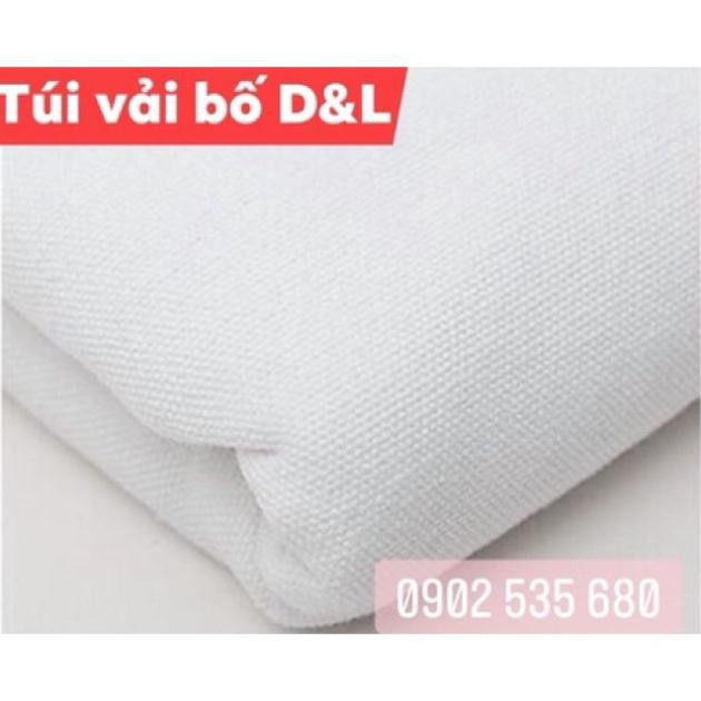 Vải bố canvas trắng tinh - Khổ 1m6 - Sản xuất Túi Vải Bố