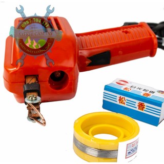 MỎ HÀN XUNG 100W  ( TẶNG THIẾC + NHỰA THÔNG + 3 ĐẦU HÀN )
