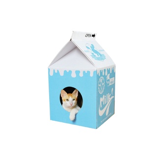 Bàn cào móng, nhà cào móng cho mèo bằng giấy hình hộp sữa Catbox