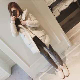 Áo khoác phao dáng dài QCCC