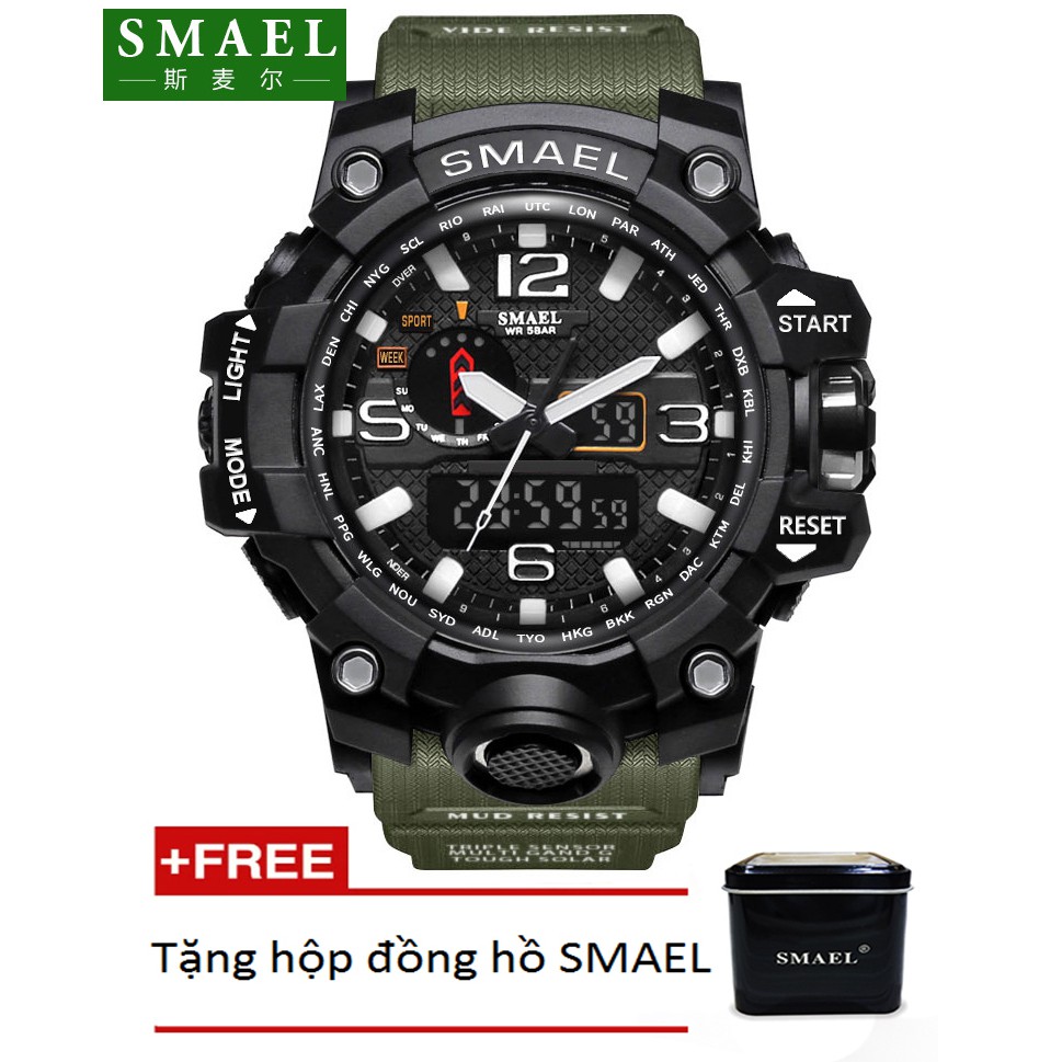 Đồng hồ điện tử thể thao nam SMAEL dây Silicon SM006