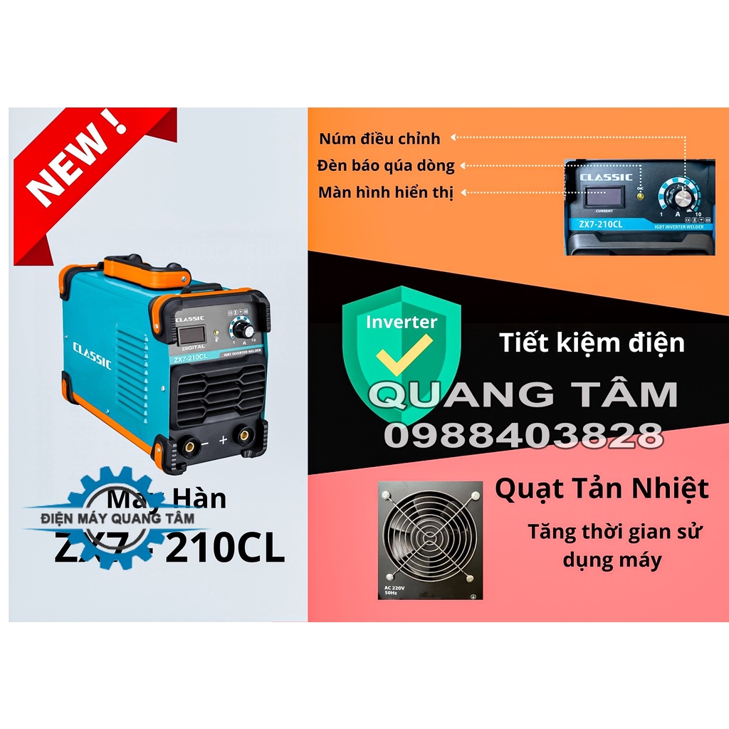 Máy Hàn Que Điện Tử Classic ZX7-210CL [Chính Hãng]