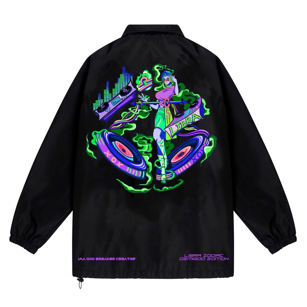 Áo Khoác Jacket Dù Unisex Form Rộng Cung Thiên Bình 𝗟𝗼𝗰𝗮𝗹 𝗕𝗿𝗮𝗻𝗱 𝗶𝗚𝗕 Chính Hãng