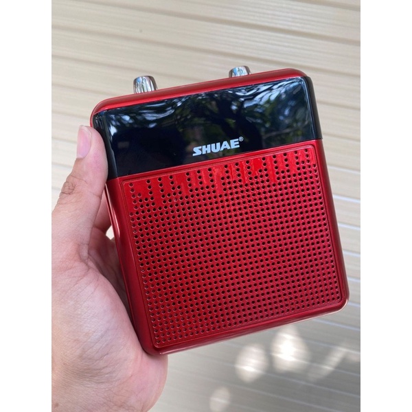 Loa trợ giảng Shuae SM918 - Máy trợ giảng kèm micro cài tai không dây, Bluetooth, AUX, USB, SD card, FM, Pin sạc đến 6H
