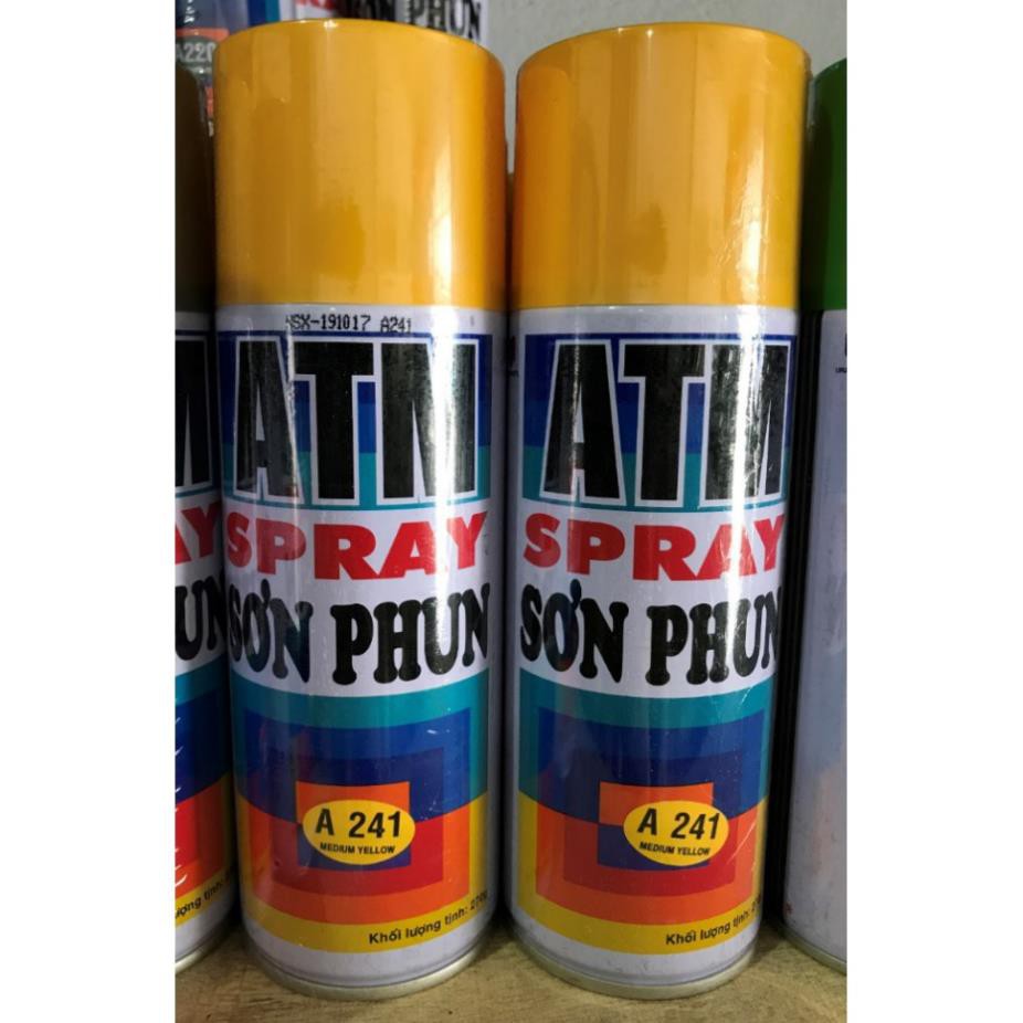 Sơn xịt ATM Spray Đủ Màu Giá sỉ (Mầu gì k có trong bảng các bạn nt hỏi mầu nhé)