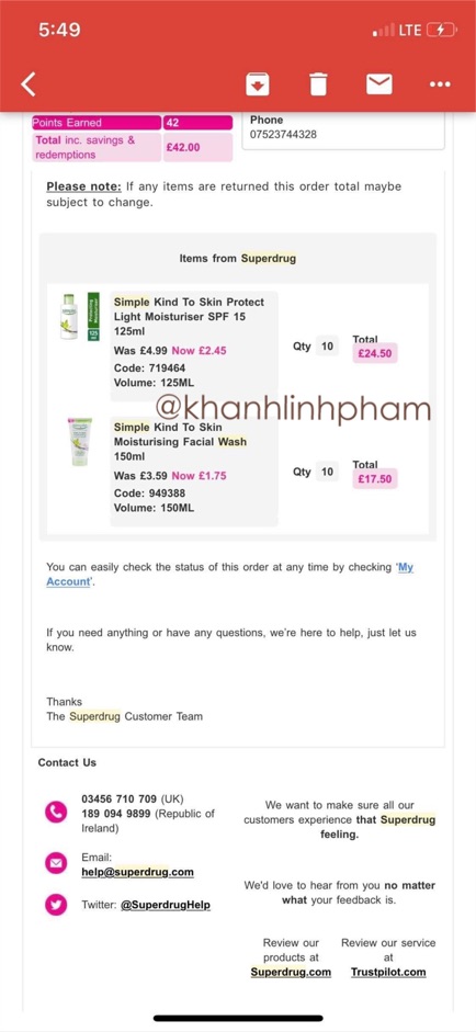 [mẫu mới] Sữa rửa mặt Simple 150ml | BigBuy360 - bigbuy360.vn