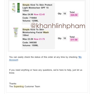 [mẫu mới] Sữa rửa mặt Simple 150ml