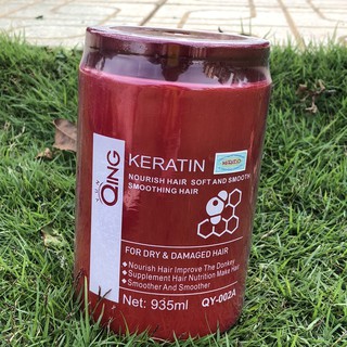 Hấp phục hồi Qing keratin 935g mềm mượt