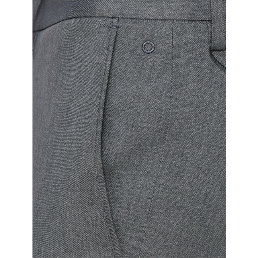 Quần Âu Nam Quần Tây Công Sở Cao Cấp Owen QS23480 Dài Chân Dáng Slim Fit Màu Xám Vải Nano Mềm Mại