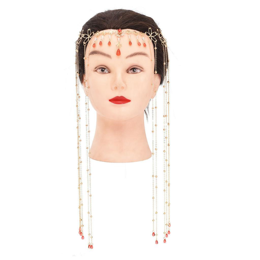 GETNOIVAS Cài Tóc Đính Đá Hình Giọt Nước Phong Cách Vintage