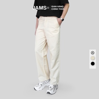 Quần kaki unisex dáng đứng JAMS quần ống suông dáng rộng nam nữ form đứng basic trousers