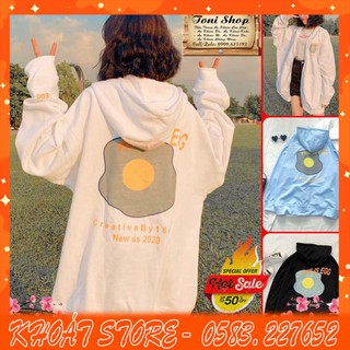 Áo hoodie - áo khoác nỉ ngoại egg
