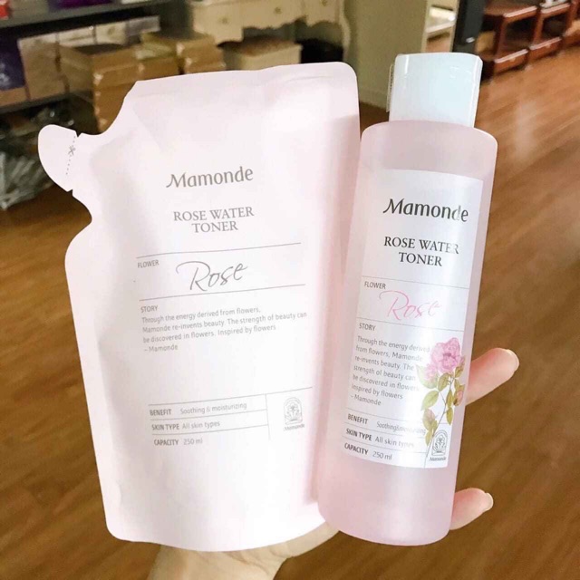 Set Nước Hoa Hồng Mamonde Rose Water Toner ➕ 1 Túi Refill | BigBuy360 - bigbuy360.vn