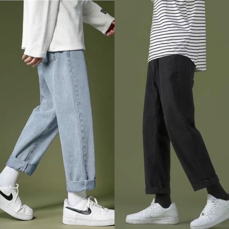 Quần bò baggy nam jean ống rộng dáng suông 011