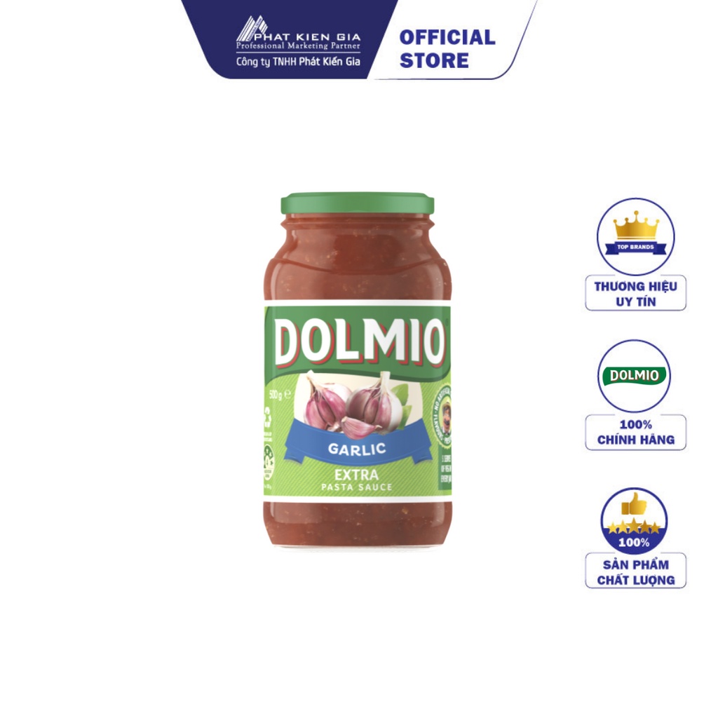 Sốt Mì Ý Thêm Tỏi Dolmio 500g (Úc)