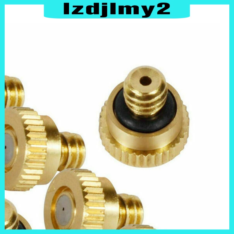 [giá giới hạn] 20 Pack Brass Misting Nozzles for Outdoor Cooling System and Greenhouse Landscaping Dust Control