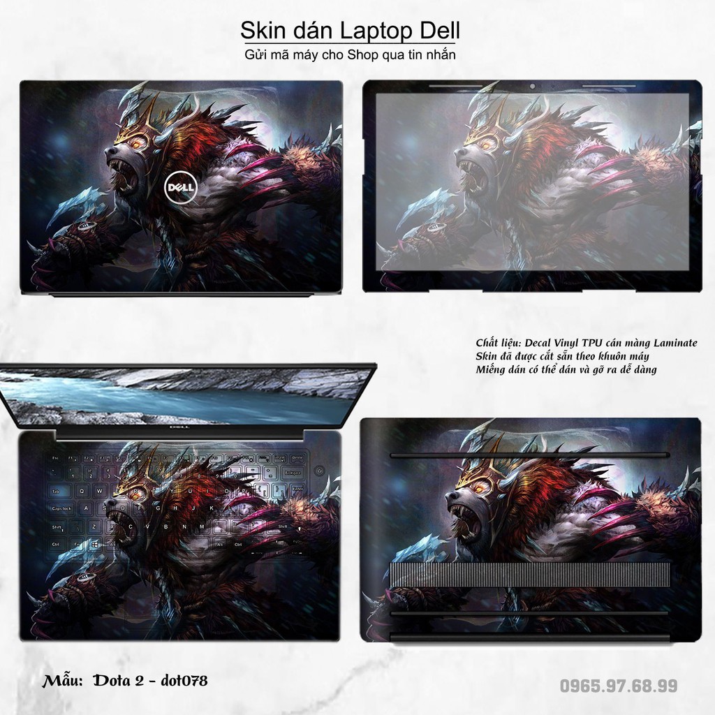 Skin dán Laptop Dell in hình Dota 2 nhiều mẫu 13 (inbox mã máy cho Shop)