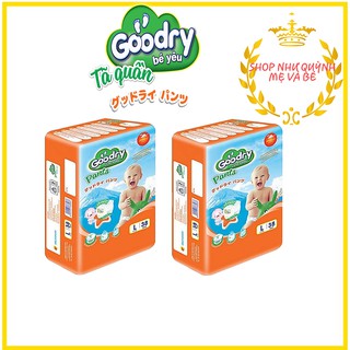 Combo 2 gói Tã quần Goodry đại M42, L38, XL34, XXL30 Miếng.