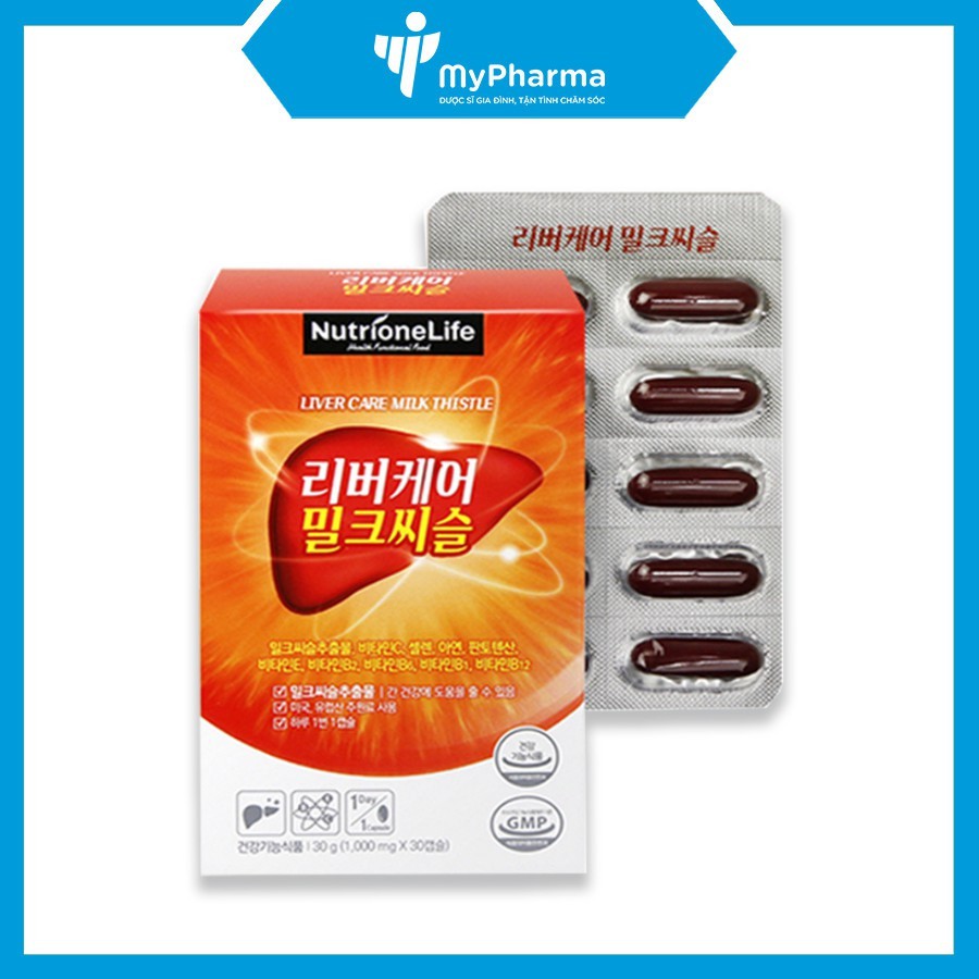 Livercare Milkthistle – Mát gan, thải độc gan, tăng cường chức năng gan (30 viên)