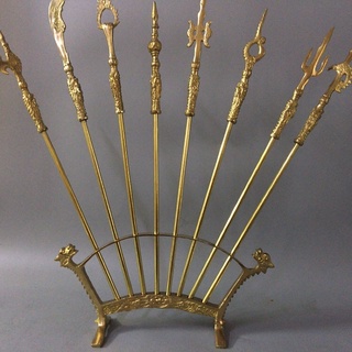 Bộ bát bửu bằng đồng ,chấp kích, lỗ bộ bằng đồng size to.