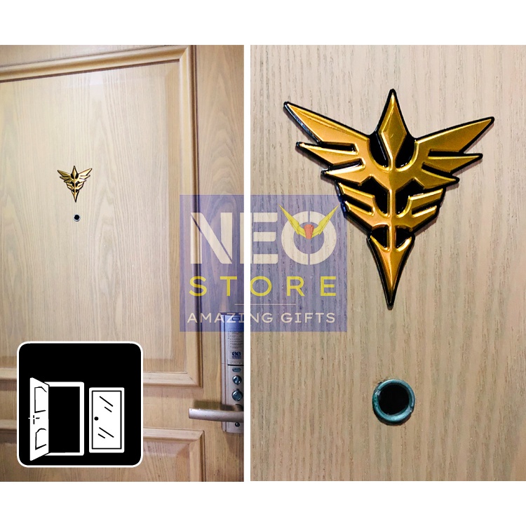 Miếng dán trang trí Sticker Dán Laptop Hình Gundam Logo decal 00 Celestial Being