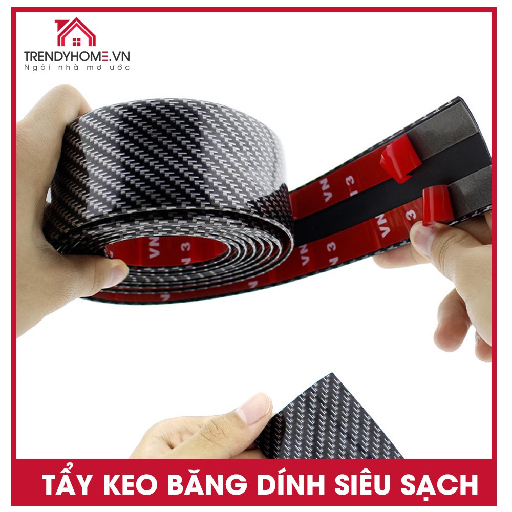 Nẹp carbon chống xước, nẹp nhựa trang trí vân carbon