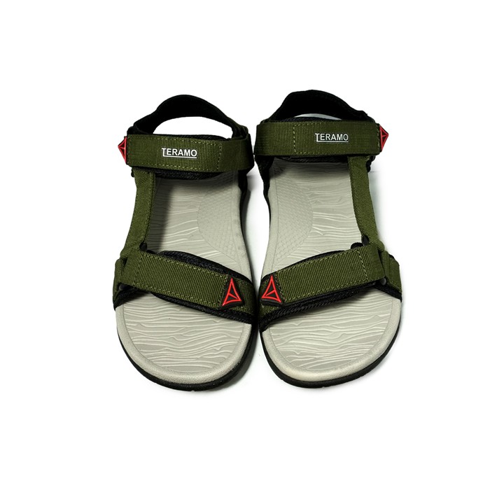 Giày sandal unisex quai chéo chính hãng Teramo TRM19 xanh rêu