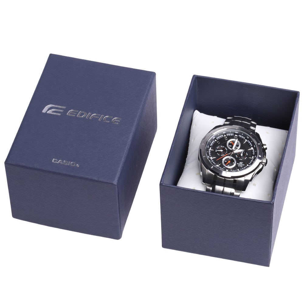 Đồng hồ nam Casio Edifice  EF-328D-1AVUDF dây kim loại mặt đen Chính hãng
