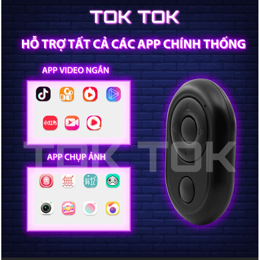 Remote Điều Khiển Chụp Hình Bluetooth Cho Điện Thoại Android – IOS Hàng Loại 1 TOKTOK STORE.