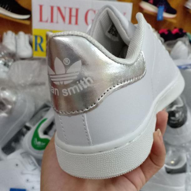 NEW- Bảo hành Giày Adidas Stan smith gót bạc Đẹp Nhất New Nhẩt 2021 $ ᵍ