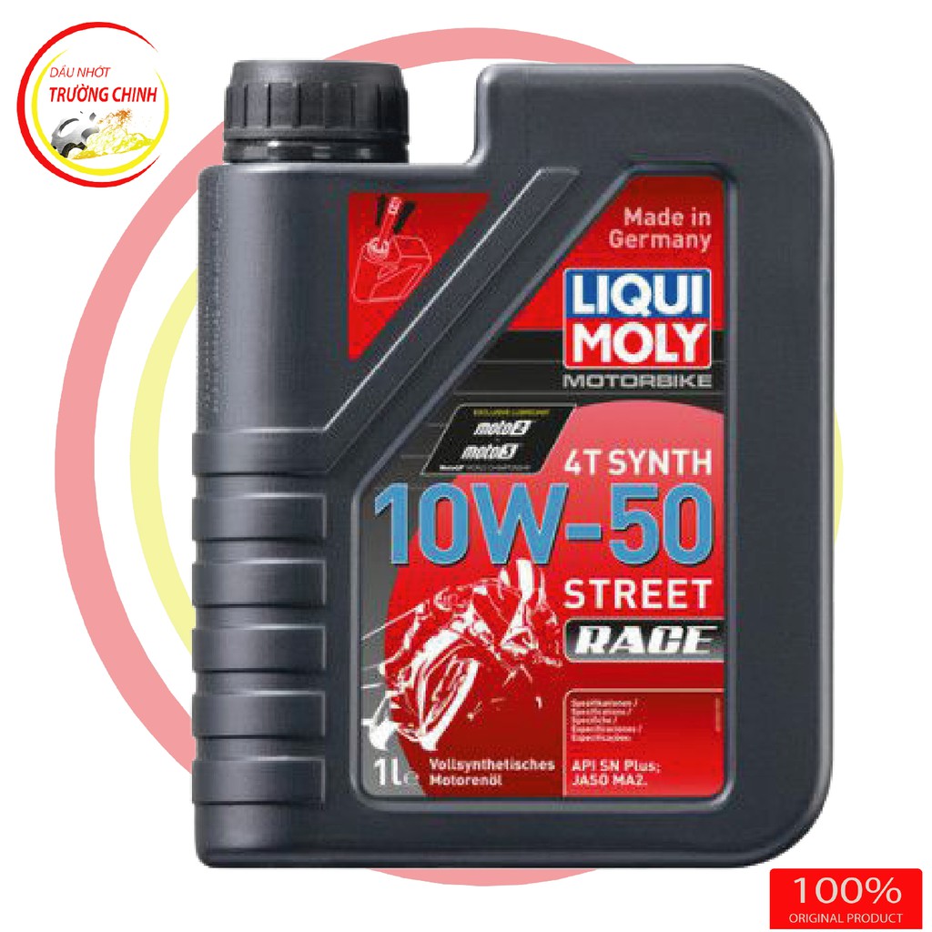 [Mã LT50 giảm 50k đơn 250k] Nhớt Liqui Moly Synth Race 4T 10W50 dành cho xe số 1L