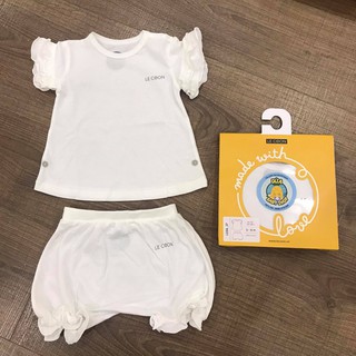 [LE COON] SET ĐỒ BỘ CỘC TAY BÈO CHO BÉ GÁI
