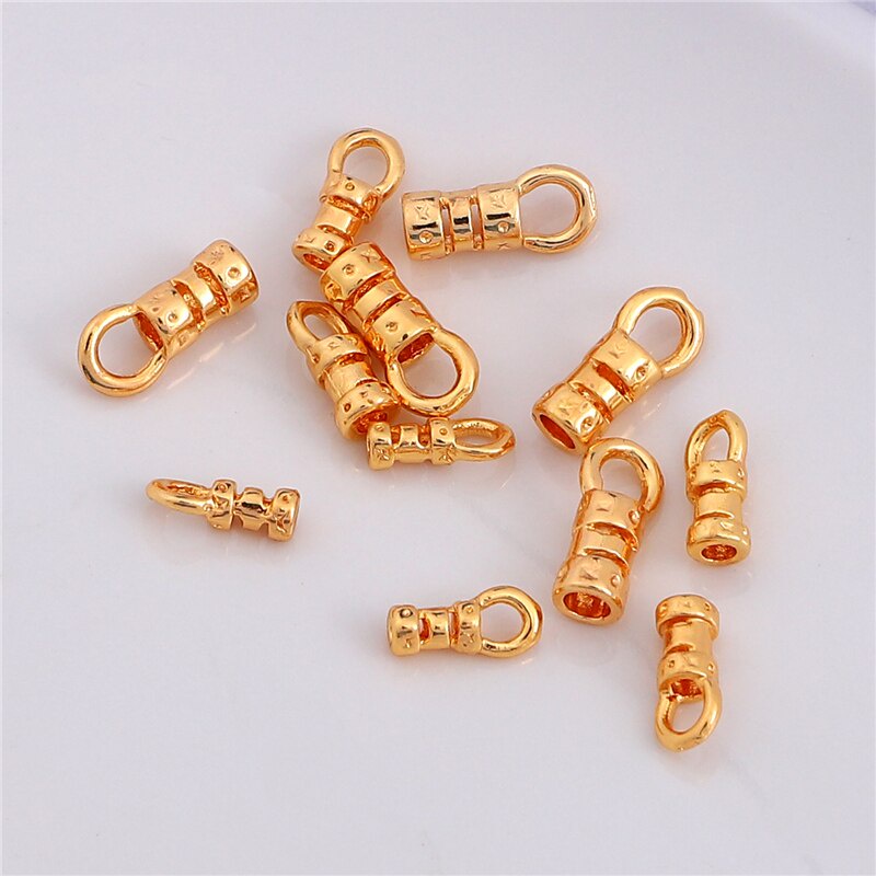 Set 2/10 khóa cài nam châm mạ vàng 18K dùng cho làm đồ trang sức