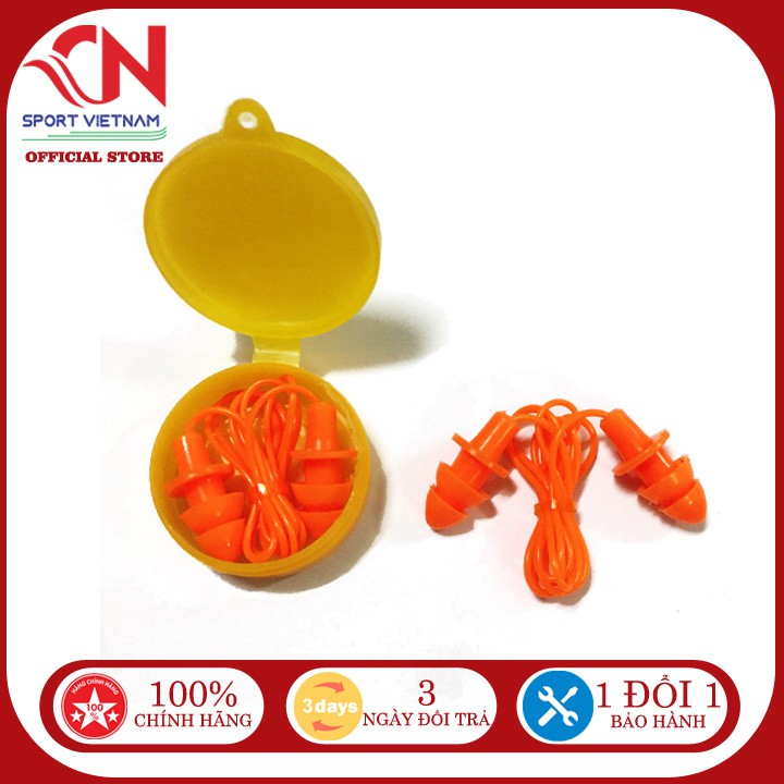 Bịt tai bơi chống nước silicon siêu mềm có dây đeo