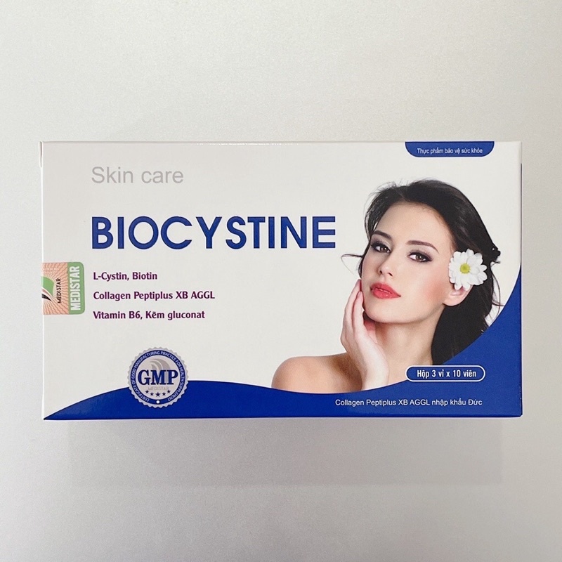 Viên uống đẹp da, tóc, móng Biocystine - Lcystine, Biotin, Kẽm, Collagen