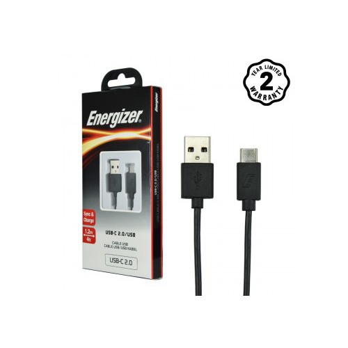 Cáp USB Type C 2.0 A MALE Energizer 1.2m