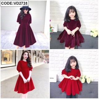 Set Đầm Xoè Dự Tiệc Cho Mẹ Và Bé Cực xinh, Set Đầm Đôi Mẹ và Con Gái Giá Rẻ