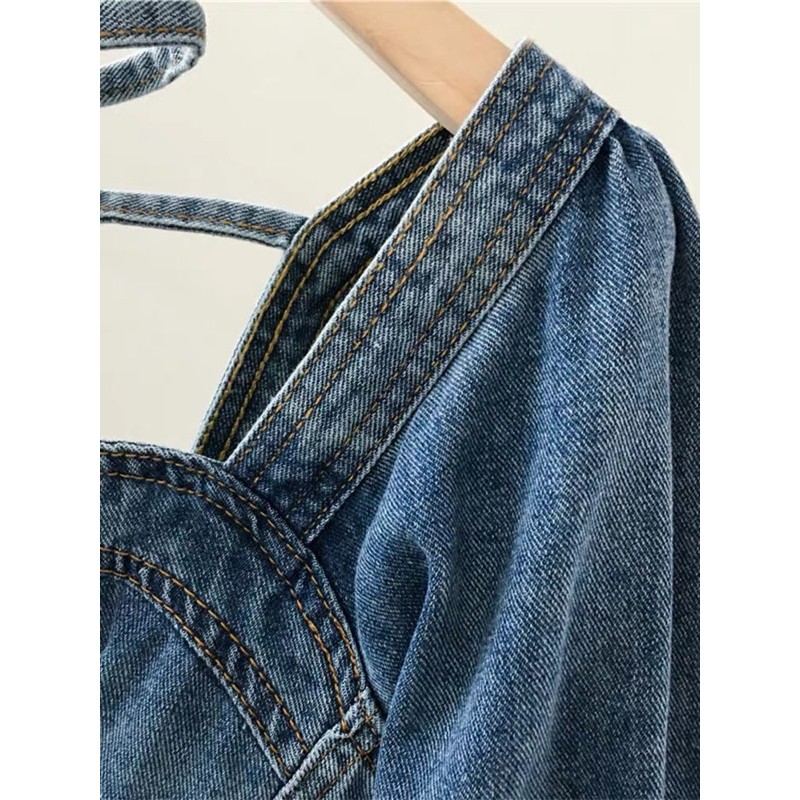 [SẴN BIG SIZE] Áo croptop jeans cá tính phong cách ulzzang | BigBuy360 - bigbuy360.vn