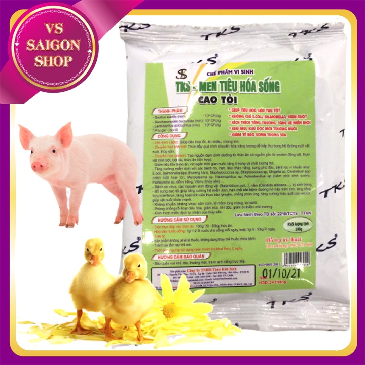 100G MEN TIÊU HÓA SỐNG CAO TỎI+100G A XÍT HỮU CƠ CHANH+100G ANTI VIRUS: Men Vi Sinh Hỗ Trợ Chăn Nuôi