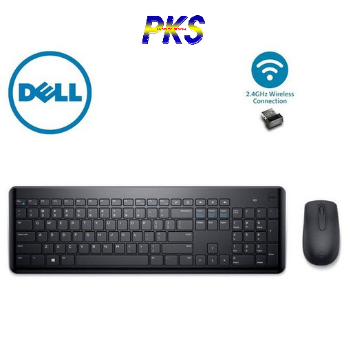 Bộ bàn phím và chuột không dây Dell KM117 chính hãng