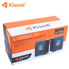 Loa 2.0 Kisonli K100 - Jack 3.5mm và USB