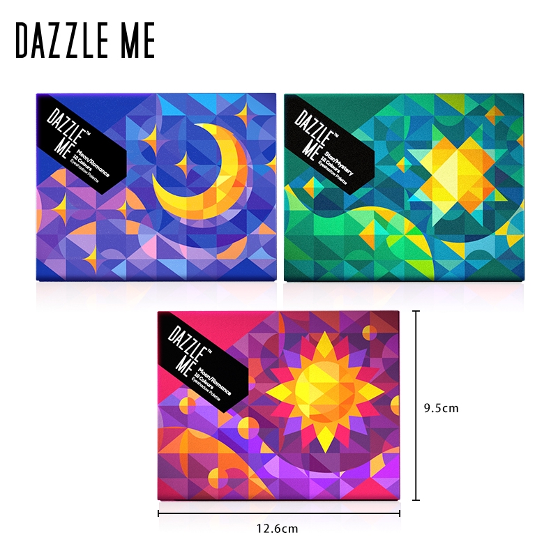 Bảng Phấn Mắt Dazzle Me Chủ Đề Mặt Trời/mặt Trăng/ngôi Sao 12 Màu 120g Thời Trang