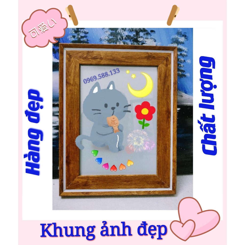 Khung ảnh 13x18cm mẫu viền đẹp để bàn tiệc cưới giá rẻ(mặt khung bằng mica)