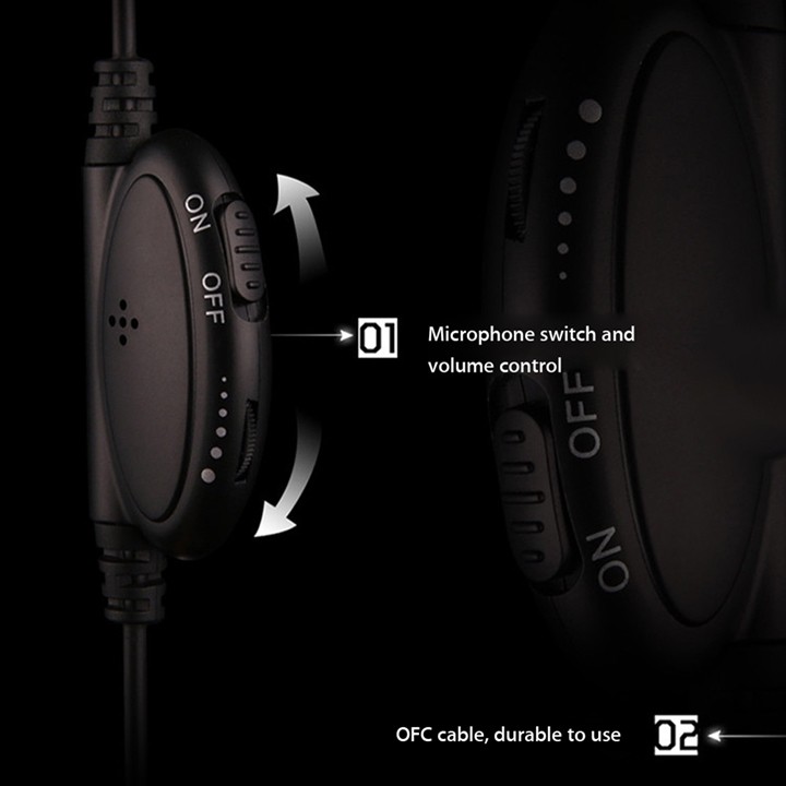Headphone Chụp Tai New Original Model X-4 Bass Trầm Ôm Tai Chuyên Game
