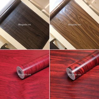 Giấy dán giả gỗ dán bàn ghế, tủ quần áo, bàn học cho bé giá rẻ chống mốc [DD0012]