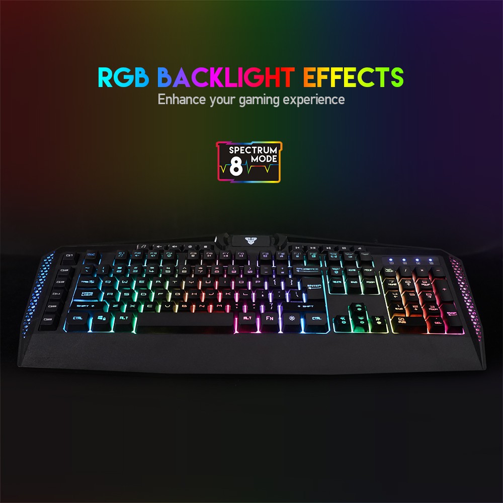 Bàn Phím Gaming Có Dây Fantech K513 BOOSTER LED RGB 26 Phím Anti Ghosting Có Phần Mềm Tùy Chỉnh Riêng Hỗ Trợ Thêm 6 Phím