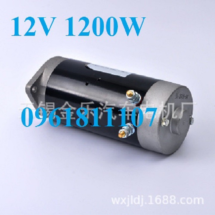 Motor 12v 24v 1200w công suất cao 130A, motor 12V 1200W, motor 24V 1200W bơm thủy lực, motor thủy lực 12v