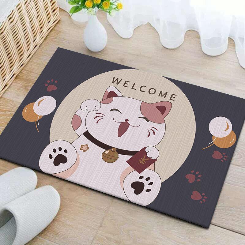 Thảm Lót Sàn Chống Trượt Họa Tiết Hoạt Hình Dễ Thương