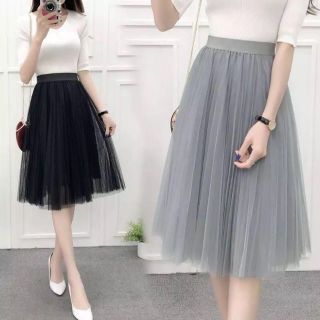 Váy ren dáng xòe dài ngang gối_CHÂN VÁY REN CÔNG CHÚA ĐẸP