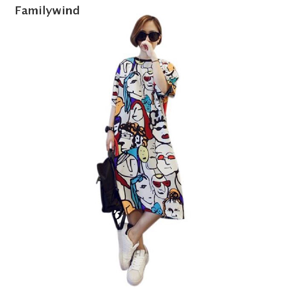 Đầm Ngủ Dáng Rộng Tay Ngắn In Họa Tiết Phong Cách Boho Thời Trang Mùa Hè Cho Nữ